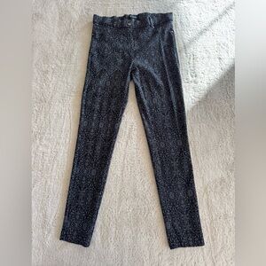 Fit Sight Black Patterned Jeggings Size 10